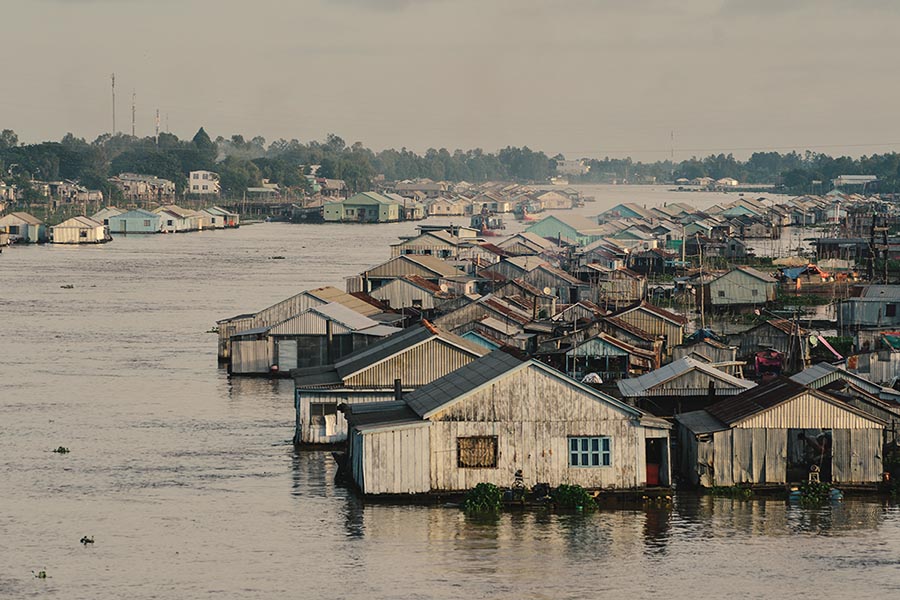 Floating Houses, Chau Doc, Vietnam