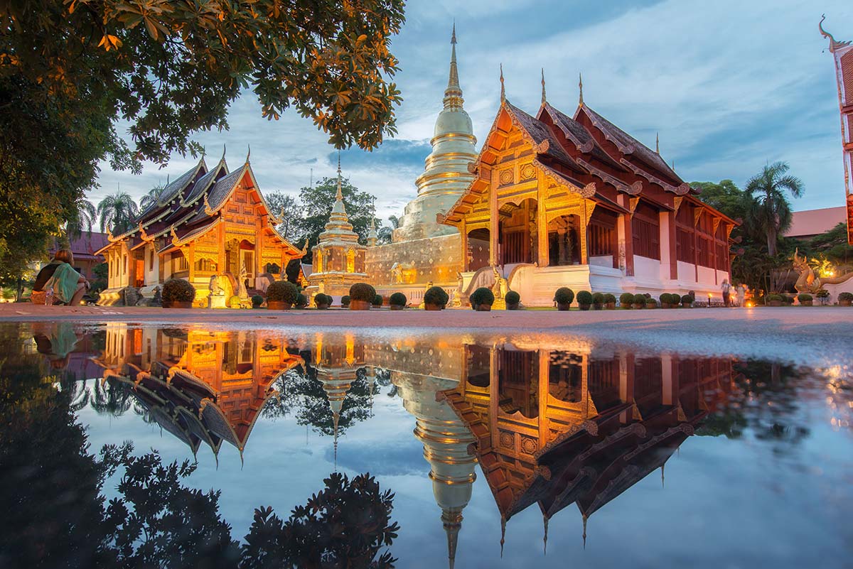 Chiang Mai Temples at Sunrise