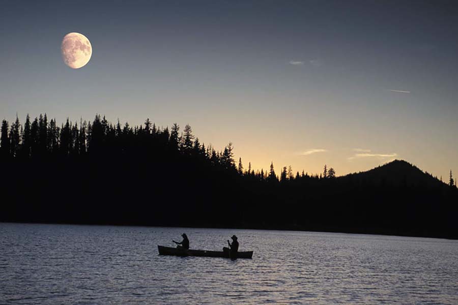 Cascade Lake Moonlight & Starlight Canoe