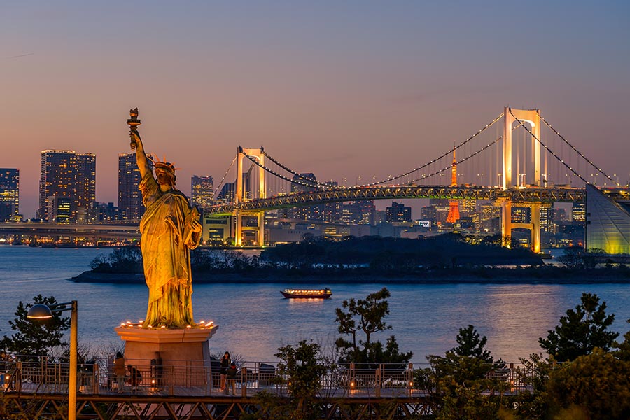 Statue of Liberty at Sunset Cruise