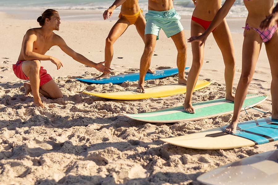 Surfing Lesson on Bondi Beach